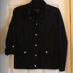 Karen Scott SPORT XS black sweater jacket